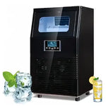 Load image into Gallery viewer, Commercial Ice Maker Machine, Intelligent Cubes Ice Maker, 40kg of Ice Per 24 hours, LED Display, 32 Cubes Per 15 Min, Ideal for Tea Shop, Coffee Shop, Cold Drink Shop, Hotel HZB-40F/A Black
