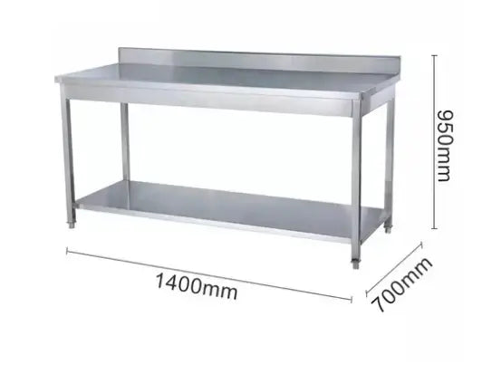Commercial Stainless Steel Work Table – Heavy-Duty Kitchen Prep Station