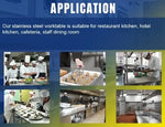 Load image into Gallery viewer, Commercial Stainless Steel Work Table – Heavy-Duty Kitchen Prep Station