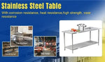 Load image into Gallery viewer, Commercial Stainless Steel Work Table – Heavy-Duty Kitchen Prep Station