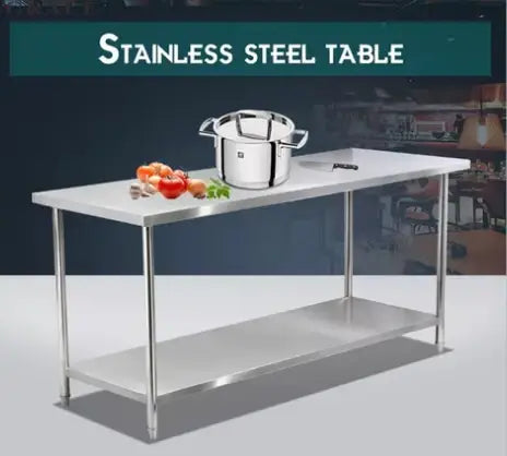Commercial Stainless Steel Work Table – Heavy-Duty Kitchen Prep Station