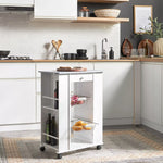 Load image into Gallery viewer, Compact Kitchen Trolley with Two Side Shelves – Multi-Purpose Storage &amp; Meal Prep Cart