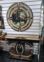 Load image into Gallery viewer, Console Table and Mirror Matching Set - Silver-GCC Home Center