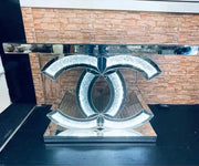 Console Table and Mirror Matching Set - Silver-GCC Home Center