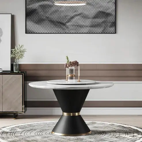 Contemporary Round Dining Table-GCC Home Center