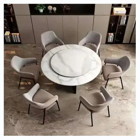 Contemporary Round Dining Table-GCC Home Center