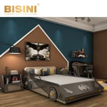 Load image into Gallery viewer, Cool Kids Furniture Batmans Car Bed with Nightstand Hot Sale Children Bedroo Set
