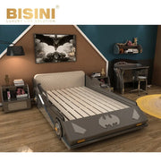 Cool Kids Furniture Batmans Car Bed with Nightstand Hot Sale Children Bedroo Set