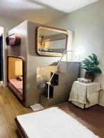 Load image into Gallery viewer, COOLBABY ZLJ1121 Space Capsule Bunk Bed with High Guardrails（LED light strips need to be matched by yourself）
