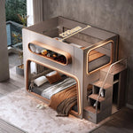 Load image into Gallery viewer, COOLBABY ZLJ1121 Space Capsule Bunk Bed with High Guardrails（LED light strips need to be matched by yourself）