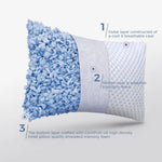 Load image into Gallery viewer, Cooling Memory Foam Pillows (Pack of 2) - Adjustable Height, Double-Sided Cooling &amp; Comfort, CertiPUR-US Certified, Standard Size for All Sleepers-GCC Home Center