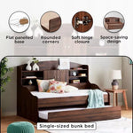 Load image into Gallery viewer, Cooper Single Cabin Bed with Pull-Out Bed - 90x190 cm-GCC Home Center