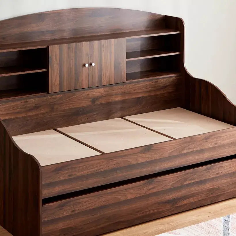 Cooper Single Cabin Bed with Pull-Out Bed - 90x190 cm-GCC Home Center