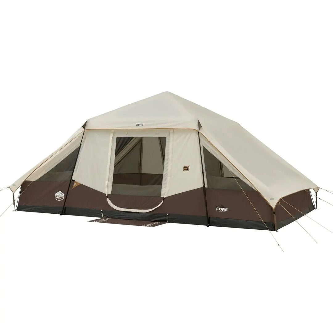 CORE 10 Person Lighted Instant Pyramid Tent 16' x 9'