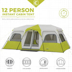 Load image into Gallery viewer, Core 12 Person Instant Cabin Tent – 18' × 10'