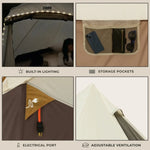 Load image into Gallery viewer, CORE 6 Person Lighted Bell Tent