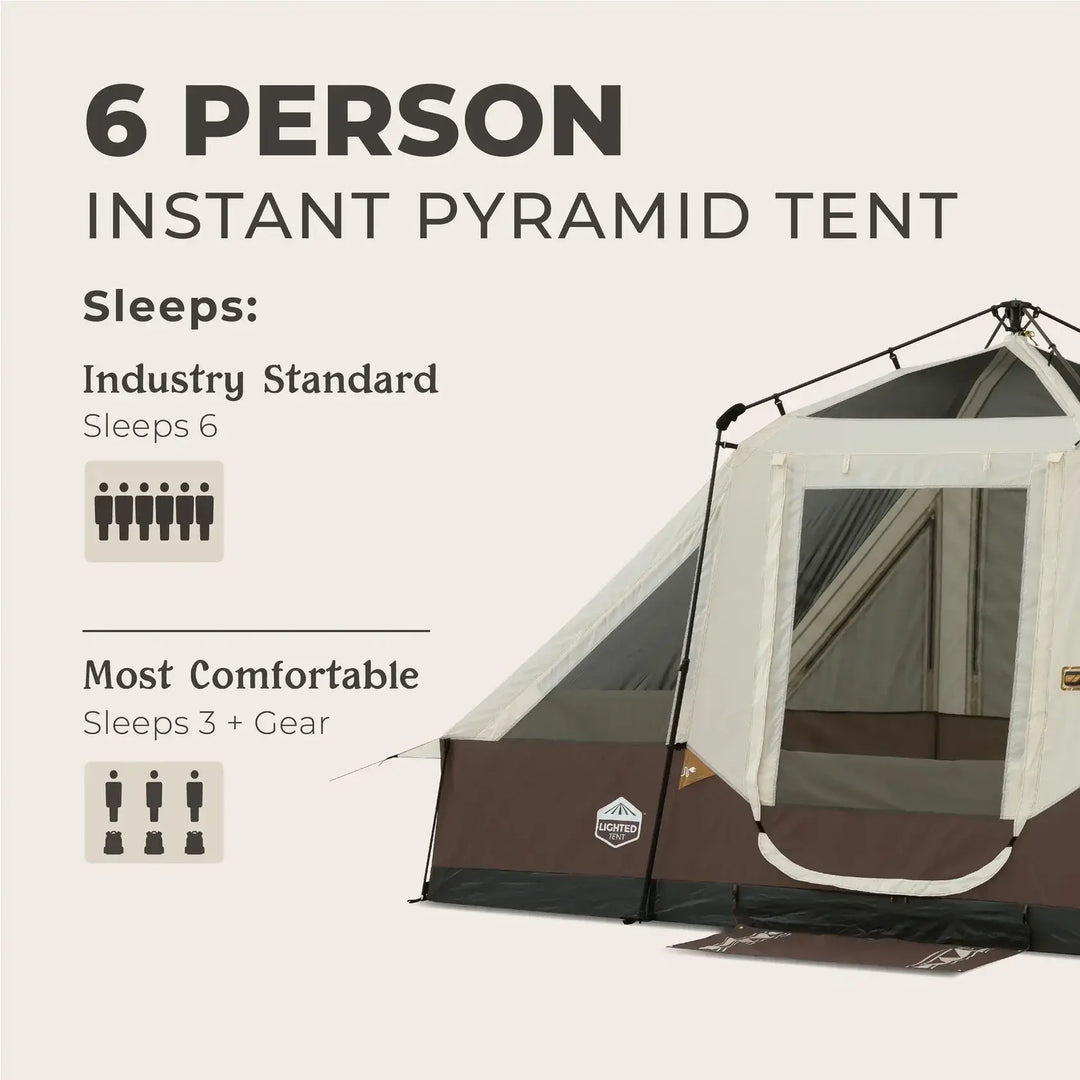 CORE 6 Person Lighted Bell Tent