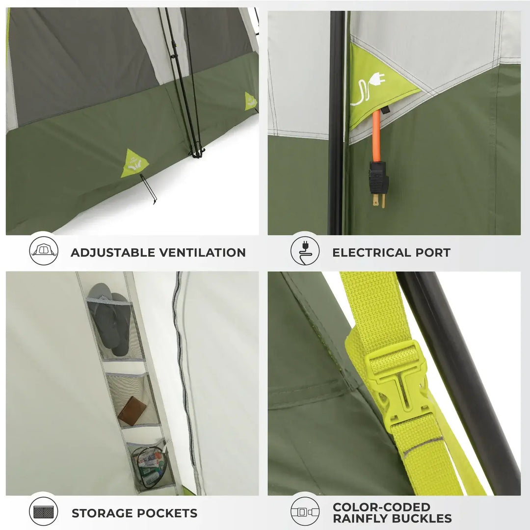 Core 8 Person Instant Cabin Performance Tent – 13' x 9'