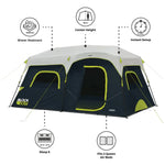 Load image into Gallery viewer, Core 9 Person Instant Cabin Blackout Tent – 14' x 9'