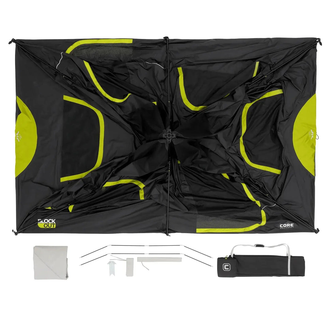 Core 9 Person Instant Cabin Blackout Tent – 14' x 9'
