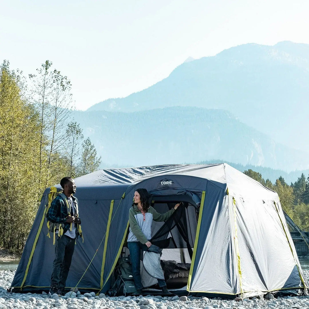 Core 9 Person Instant Cabin Tent with Full Rainfly – 14' x 9'