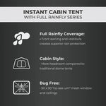 Load image into Gallery viewer, Core 9 Person Instant Cabin Tent with Full Rainfly – 14' x 9'