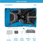 Load image into Gallery viewer, Core 9 Person Lighted Instant Cabin Tent – 14' x 9'