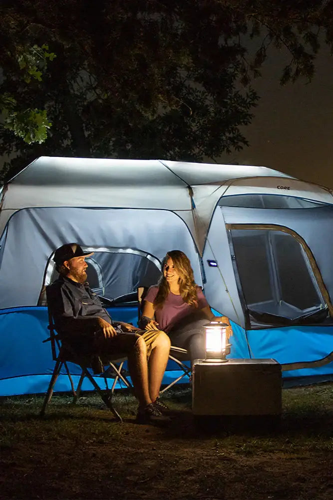 Core 9 Person Lighted Instant Cabin Tent – 14' x 9'
