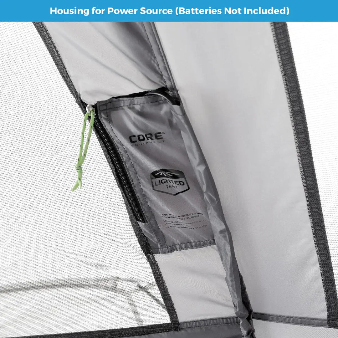Core 9 Person Lighted Instant Cabin Tent – 14' x 9'