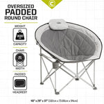 Load image into Gallery viewer, Core Oversized Padded Round Chair – Camping Chair