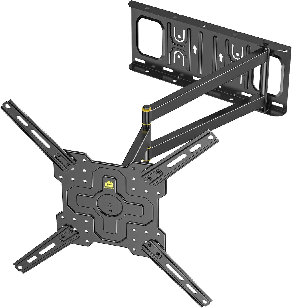 Corner TV Mount with 25.6" Long Arm,Landscape to Portrait Full Motion TV Wall Mount Swivel Tilt Heavy Duty for 26-65''Screens, Load 77lbs,Max VESA 400x400mm, Fit 16''Stud