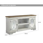 Load image into Gallery viewer, Cottage-Style TV Stand with Fireplace Option
