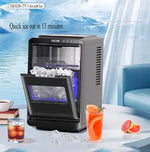 Load image into Gallery viewer, Countertop Ice Maker, 1.8L Water Tank, 12kg/24h Output, Quiet 32dB, Crescent Ice Cubes