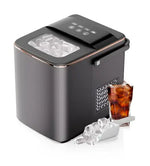 Load image into Gallery viewer, Countertop Ice Maker, Compact Bullet Ice Cube Maker, 12kg/26 lbs in 24H, Self-Cleaning Nugget Ice Machine, 9 Cubes in 6 Mins, Ideal for Home Kitchen Office RV Use, Ice Scoop &amp; Basket Included