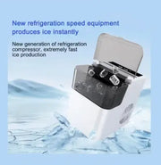 Countertop Ice Maker Machine – 12kg/24Hrs, 9 Bullet Cubes in 6-8 Mins, 1.6L Water Tank, 2 Ice Sizes (Small/Large), Portable Automatic Ice Maker with Scoop & Removable Basket – 165W Energy Efficient for Home, Kitchen, Office, RV, Camping & Bars