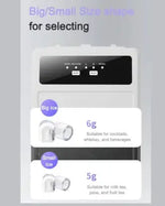 Load image into Gallery viewer, Countertop Ice Maker Machine – 12kg/24Hrs, 9 Bullet Cubes in 6-8 Mins, 1.6L Water Tank, 2 Ice Sizes (Small/Large), Portable Automatic Ice Maker with Scoop &amp; Removable Basket – 165W Energy Efficient for Home, Kitchen, Office, RV, Camping &amp; Bars