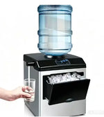 Load image into Gallery viewer, Countertop Ice Maker Machine, 25kg/24hrs, Round Ice Cubes, 3 Size Selection, Dual Water Inlet, 140W, Model HK-ZBJ