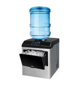 Load image into Gallery viewer, Countertop Ice Maker Machine, 25kg/24hrs, Round Ice Cubes, 3 Size Selection, Dual Water Inlet, 140W, Model HK-ZBJ