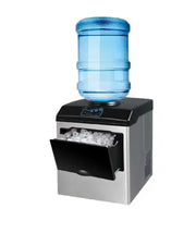 Countertop Ice Maker Machine, 25kg/24hrs, Round Ice Cubes, 3 Size Selection, Dual Water Inlet, 140W, Model HK-ZBJ