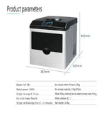 Load image into Gallery viewer, Countertop Ice Maker Machine, 25kg/24hrs, Round Ice Cubes, 3 Size Selection, Dual Water Inlet, 140W, Model HK-ZBJ
