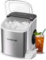 Load image into Gallery viewer, Countertop Ice Maker Machine with LED Display, Auto Clean Function, 9 Bullet Ice Cubes per Cycle, Ice Scoop Included, Portable Stainless Steel Ice Machine for Home, Bar and Party Use KR-IM12SH