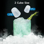 Load image into Gallery viewer, Countertop Ice Maker, Portable Ice Machine with Self-Cleaning Function, 9 Bullet Ice Cubes in 6 Mins, Includes Basket and Scoop, Ice Making Machine, Ideal for Home, Kitchen, Party, Travel, Camping, Bar
