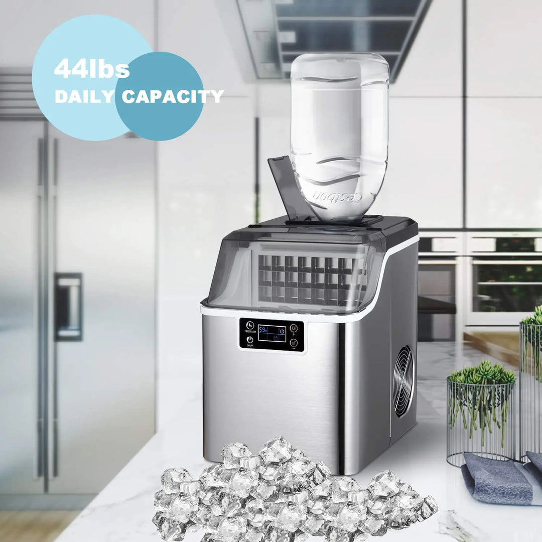Countertop Stainless Steel Ice Maker (45 lbs/day)