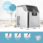 Load image into Gallery viewer, Countertop Stainless Steel Ice Maker (45 lbs/day)