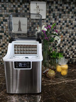 Load image into Gallery viewer, Countertop Stainless Steel Ice Maker (45 lbs/day)
