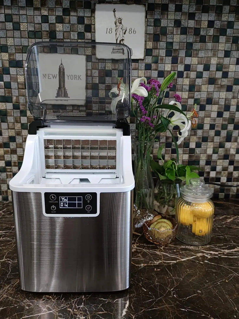 Countertop Stainless Steel Ice Maker (45 lbs/day)
