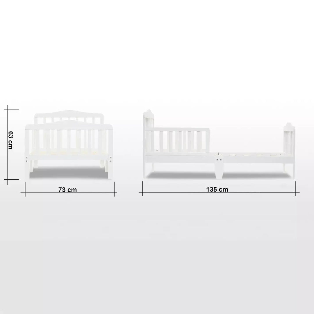 Crafted From Engineered Wood Toddler Bed - 70x130 cm-GCC Home Center
