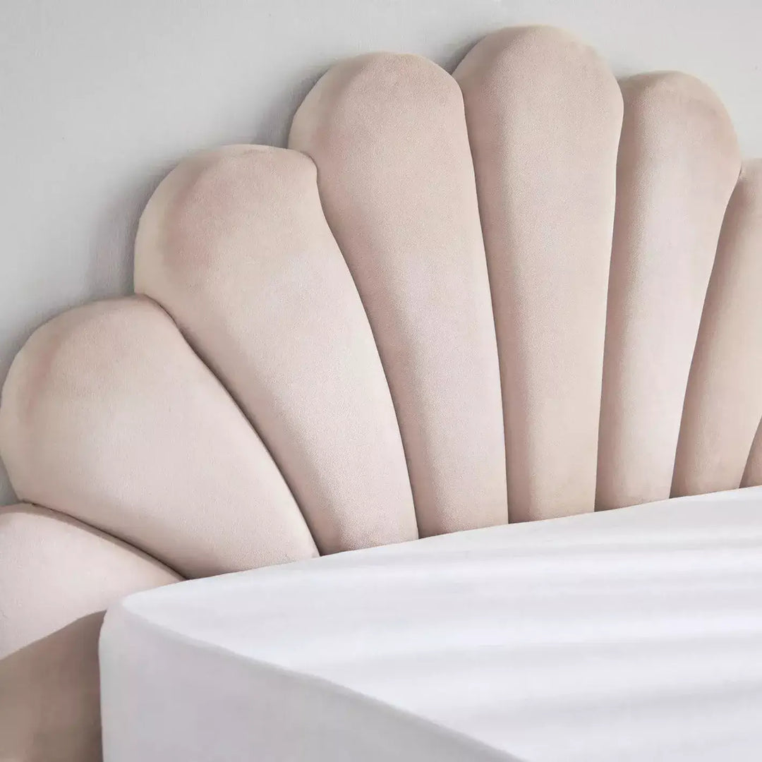 Crafted With High-Quality Materials Full Headboard Single Bed 120x200 cm - Peach-GCC Home Center