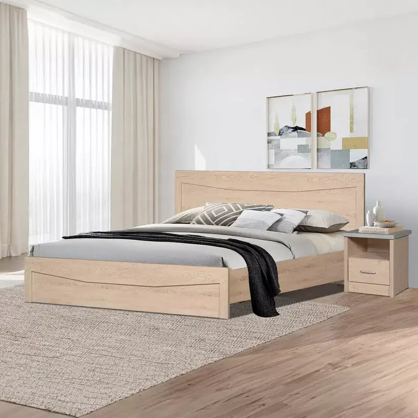 Crescent 6-Piece King Bedroom Set - 180x200 cm-GCC Home Center