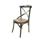 Load image into Gallery viewer, Jilphar Furniture Cross Back Metal Dining Chair JP1043-GCC Home Center